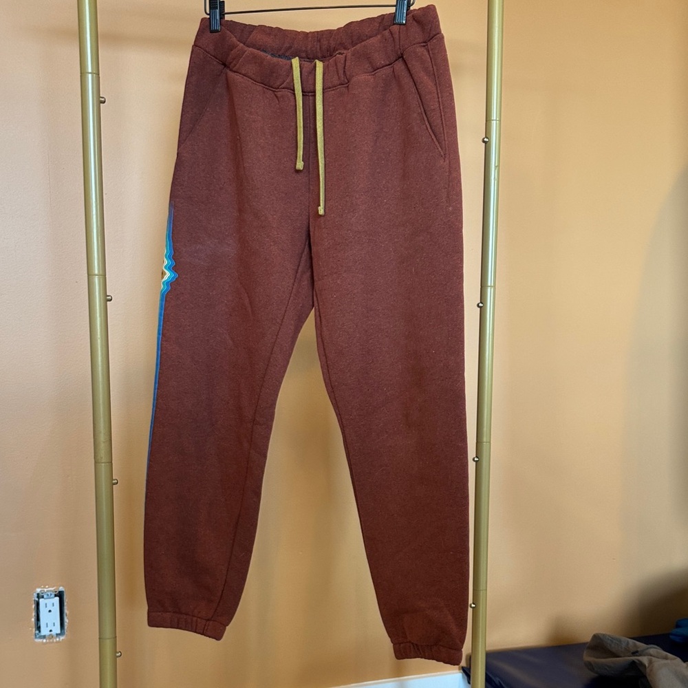 Patagonia Valley Uprising Brown Jogger Sweatpants - Drawstring Comfort
